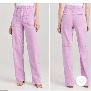 MOTHER Patch Pocket Spinner heel jean